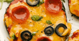 Air Fryer Eggplant Pizza {A Healthy Twist on Pizza)